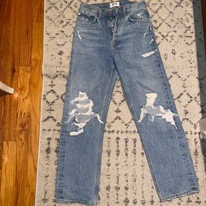 AGOLDE mid rise 90s lose fit jeans